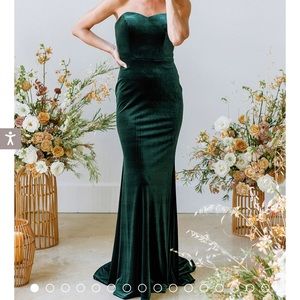 Revelry Quinn Velvet Dress in Terracotta - Size 4!